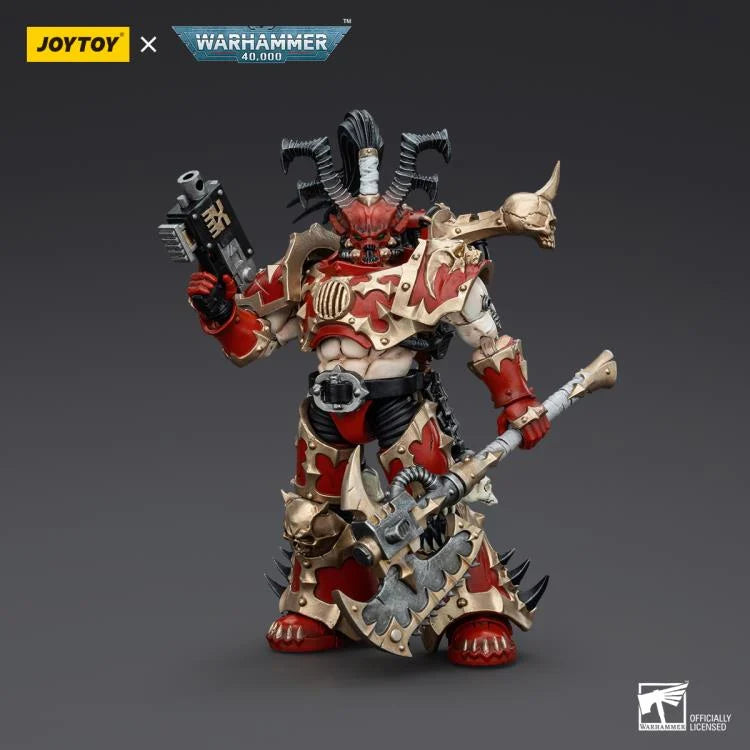 Lord Invocatus with Khrone Juggernaut Daemon Warhammer 40K World Eaters 1/18 Scale Action Figure Set