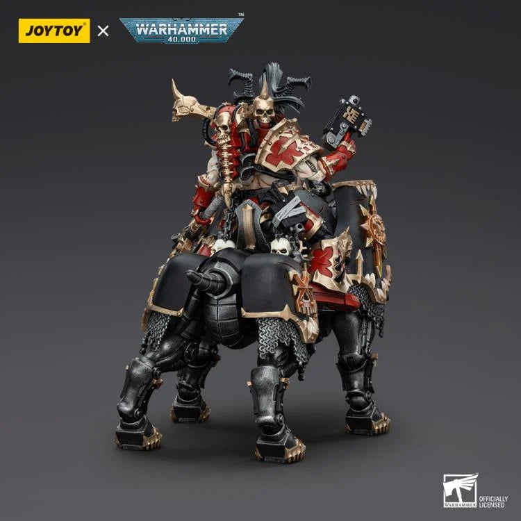 Lord Invocatus with Khrone Juggernaut Daemon Warhammer 40K World Eaters 1/18 Scale Action Figure Set