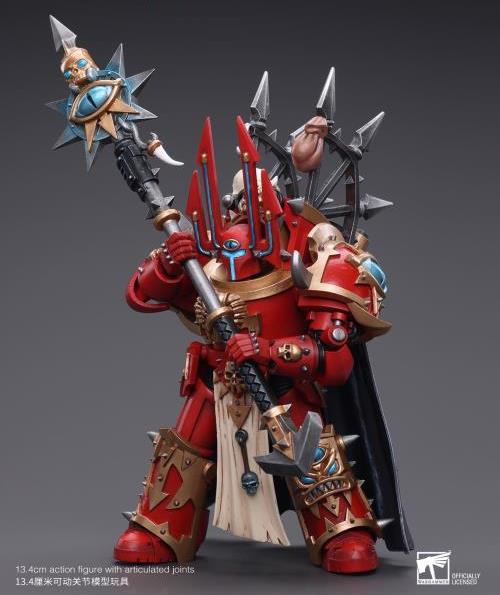 Warhammer 40k Chaos Space Marines Crimson Slaughter Sorcerer Lord in Terminator Armour 1/18 Scale Action Figure