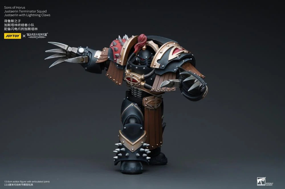Justaerin Terminator Squad Justaerin with Lightning Claws Warhammer: The Horus Heresy Sons of Horus 1/18 Scale Action Figure