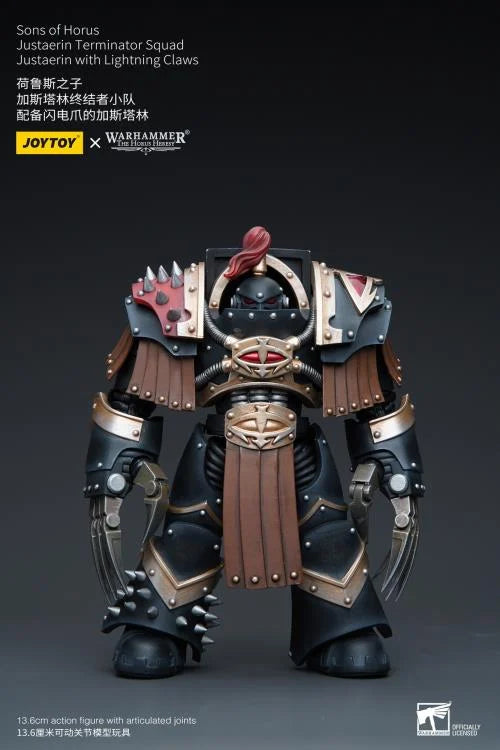 Justaerin Terminator Squad Justaerin with Lightning Claws Warhammer: The Horus Heresy Sons of Horus 1/18 Scale Action Figure