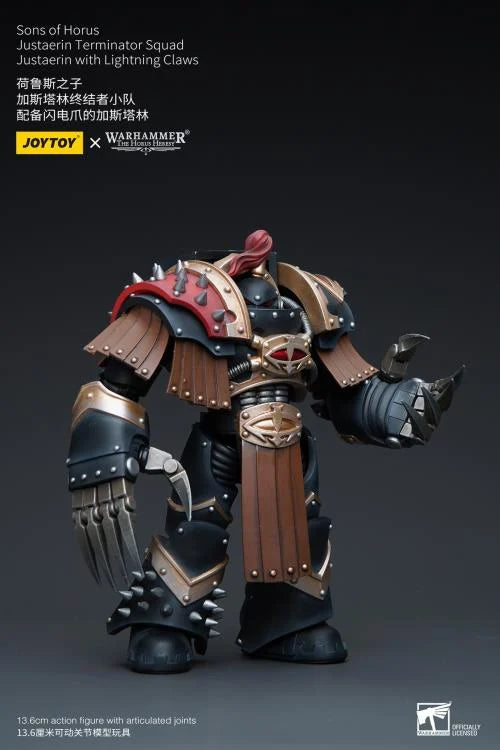 Justaerin Terminator Squad Justaerin with Lightning Claws Warhammer: The Horus Heresy Sons of Horus 1/18 Scale Action Figure