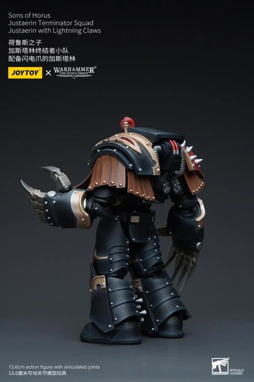 Justaerin Terminator Squad Justaerin with Lightning Claws Warhammer: The Horus Heresy Sons of Horus 1/18 Scale Action Figure