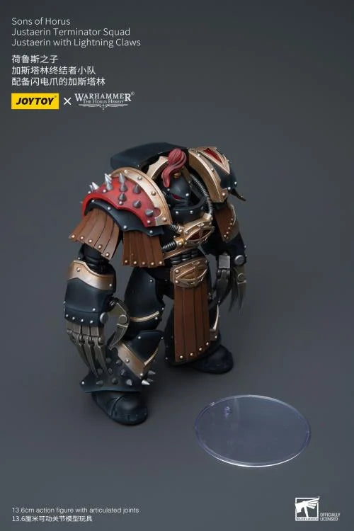 Justaerin Terminator Squad Justaerin with Lightning Claws Warhammer: The Horus Heresy Sons of Horus 1/18 Scale Action Figure