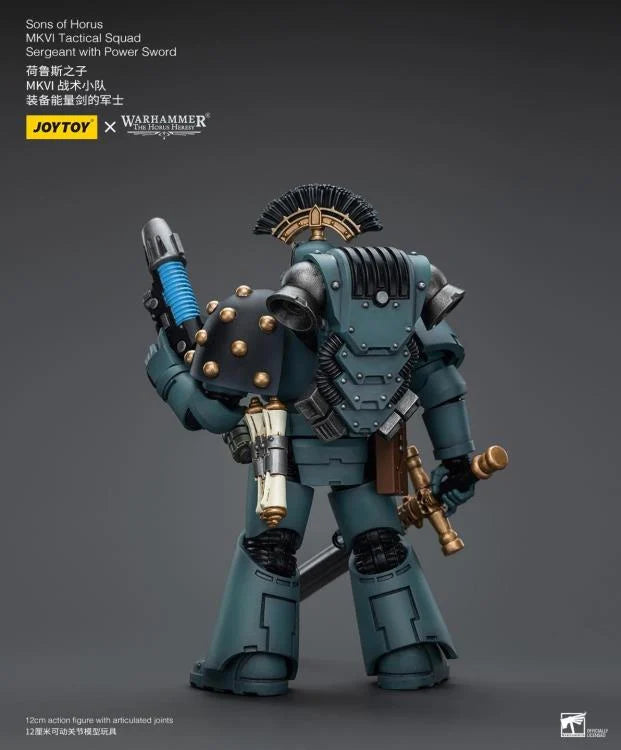 MKVI Tactical Squad Sergeant with Power Sword Warhammer: The Horus Heresy Sons of Horus 1/18 Scale Action Figure