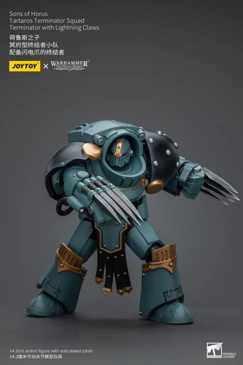 Tartaros Terminator Squad Terminator with Lightning Claws Warhammer: The Horus Heresy Sons of Horus 1/18 Scale Action Figure