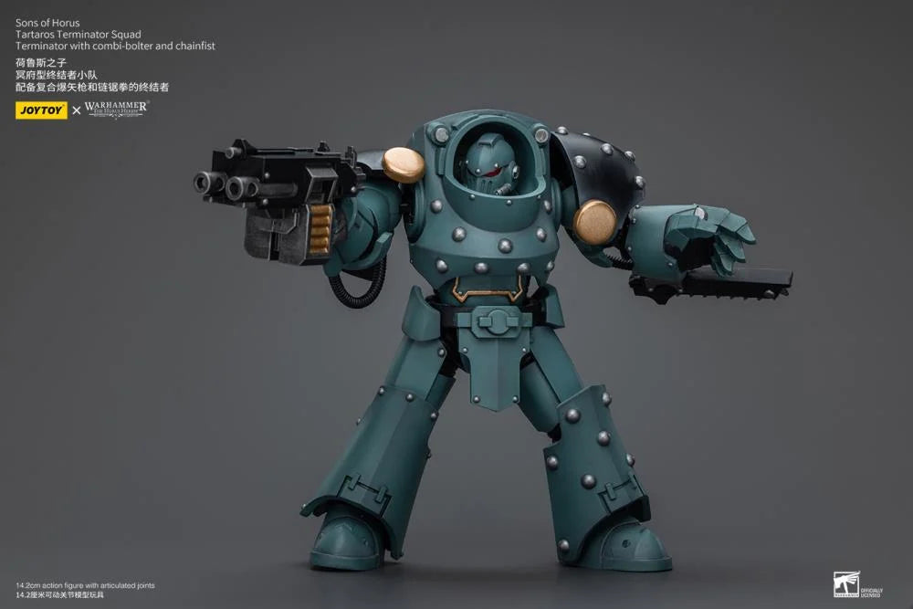 Tartaros Terminator Squad Terminator with Combi-bolter and Chainfist Warhammer: The Horus Heresy Sons of Horus 1/18 Scale Action Figure