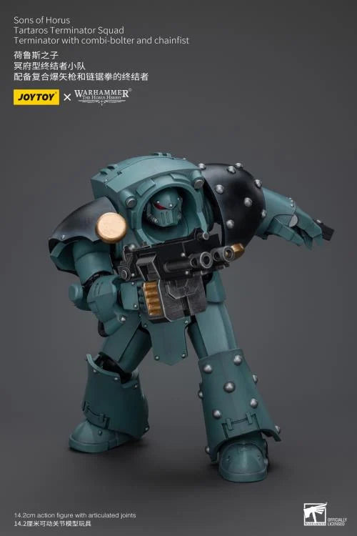 Tartaros Terminator Squad Terminator with Combi-bolter and Chainfist Warhammer: The Horus Heresy Sons of Horus 1/18 Scale Action Figure