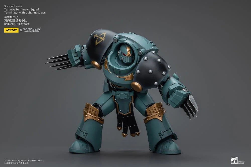 Tartaros Terminator Squad Terminator with Lightning Claws Warhammer: The Horus Heresy Sons of Horus 1/18 Scale Action Figure