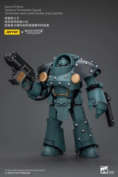 Tartaros Terminator Squad Terminator with Combi-bolter and Chainfist Warhammer: The Horus Heresy Sons of Horus 1/18 Scale Action Figure