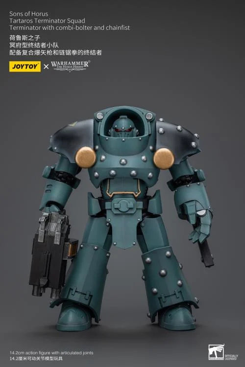 Tartaros Terminator Squad Terminator with Combi-bolter and Chainfist Warhammer: The Horus Heresy Sons of Horus 1/18 Scale Action Figure