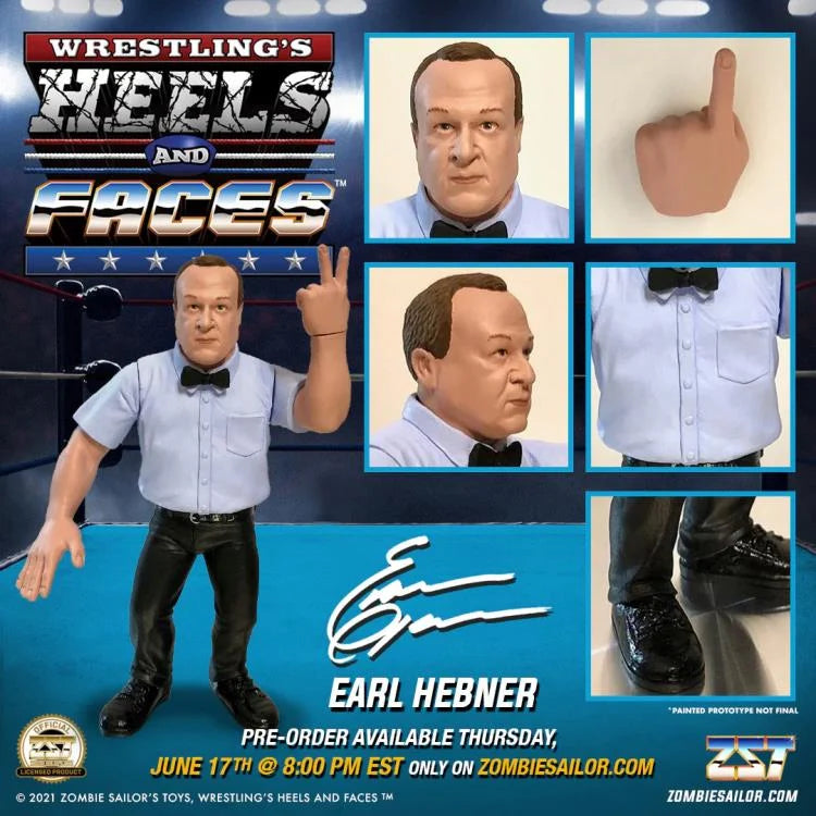 Wrestling's Heels and Faces Vol.1 Earl Hebner Action Figure - view 2