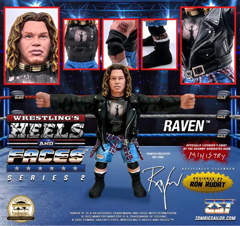 Wrestling's Heels and Faces Vol.2 Raven Action Figure - view 2