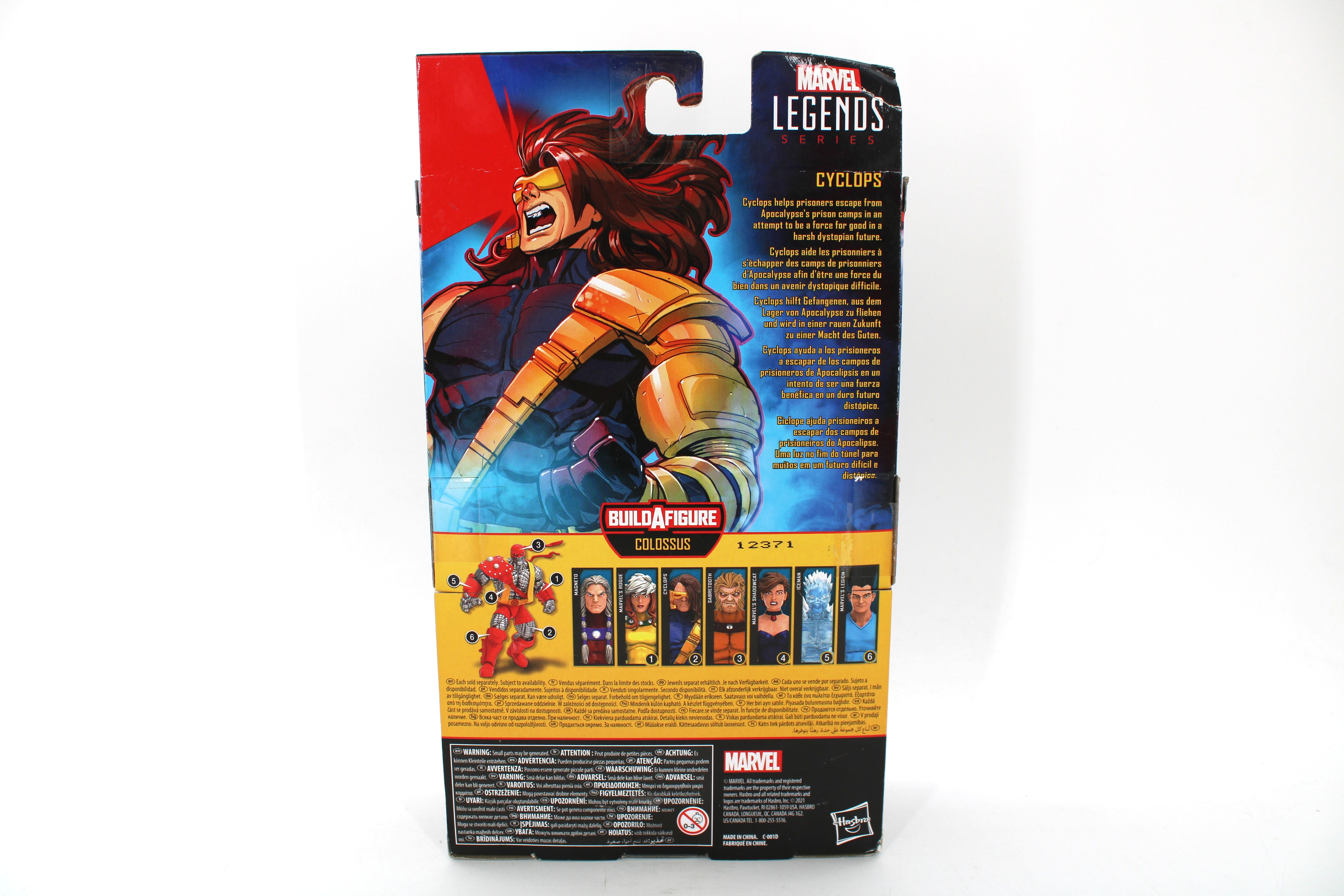 Marvel Legends Series X-Men Age of Apocalypse Cyclops Action Figure (BAF Colossus) (2021 Hasbro) - view 2