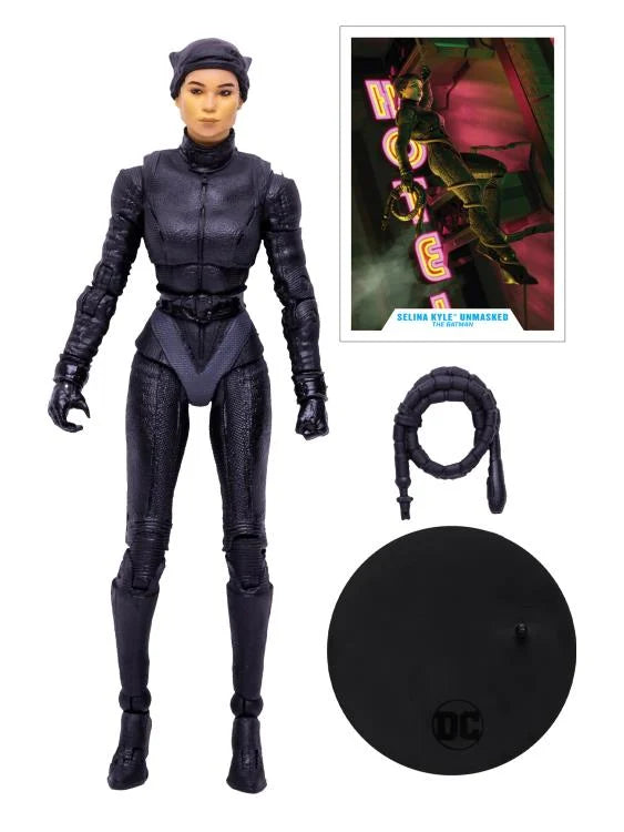 Catwoman Selina Kyle (Unmasked) The Batman DC Multiverse Action Figure (Damaged Box)