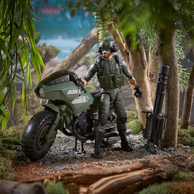 G.I. Joe Classified Series Special Missions: Cobra Island Alvin “Breaker” Kinney Figure with RAM Cycle
