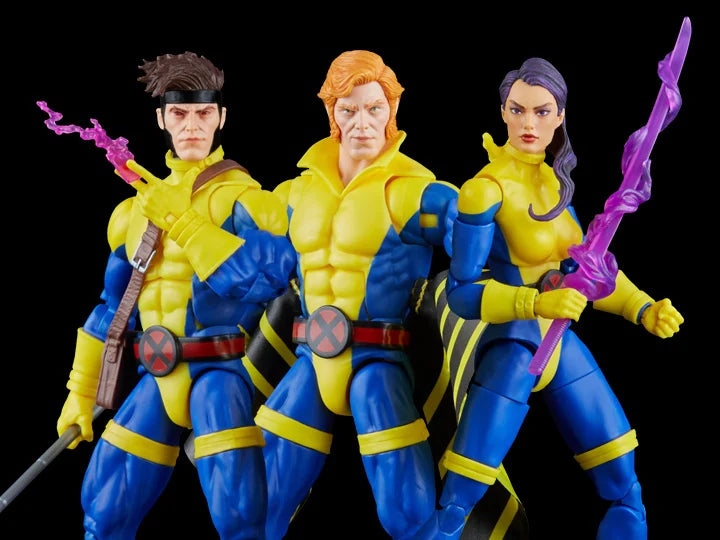 The Uncanny X-Men 60th Anniversary Marvel Legends - Banshee, Gambit, & Psylocke Three-Pack