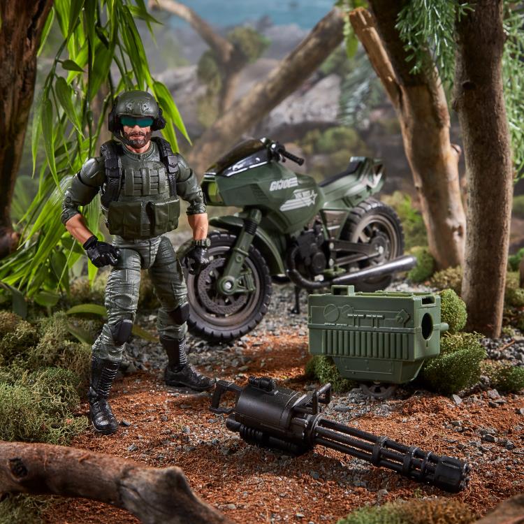 G.I. Joe Classified Series Special Missions: Cobra Island Alvin “Breaker” Kinney Figure with RAM Cycle
