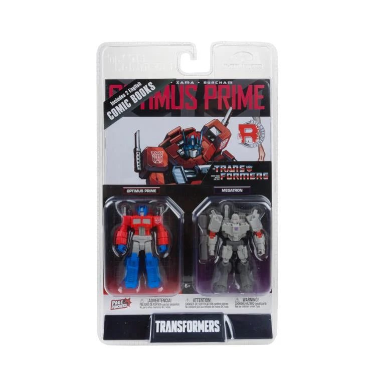 Transformers Page Punchers - Optimus Prime and Megatron Figure Two-Pack with Comic