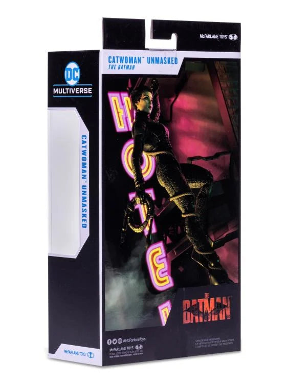 Catwoman Selina Kyle (Unmasked) The Batman DC Multiverse Action Figure (Damaged Box)