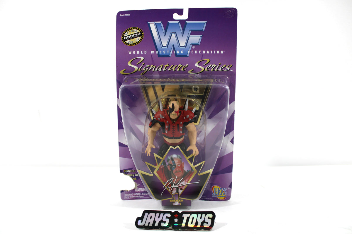 Road Warrior Hawk WWF Signature Series 1997 Jakks Pacific — Card Front