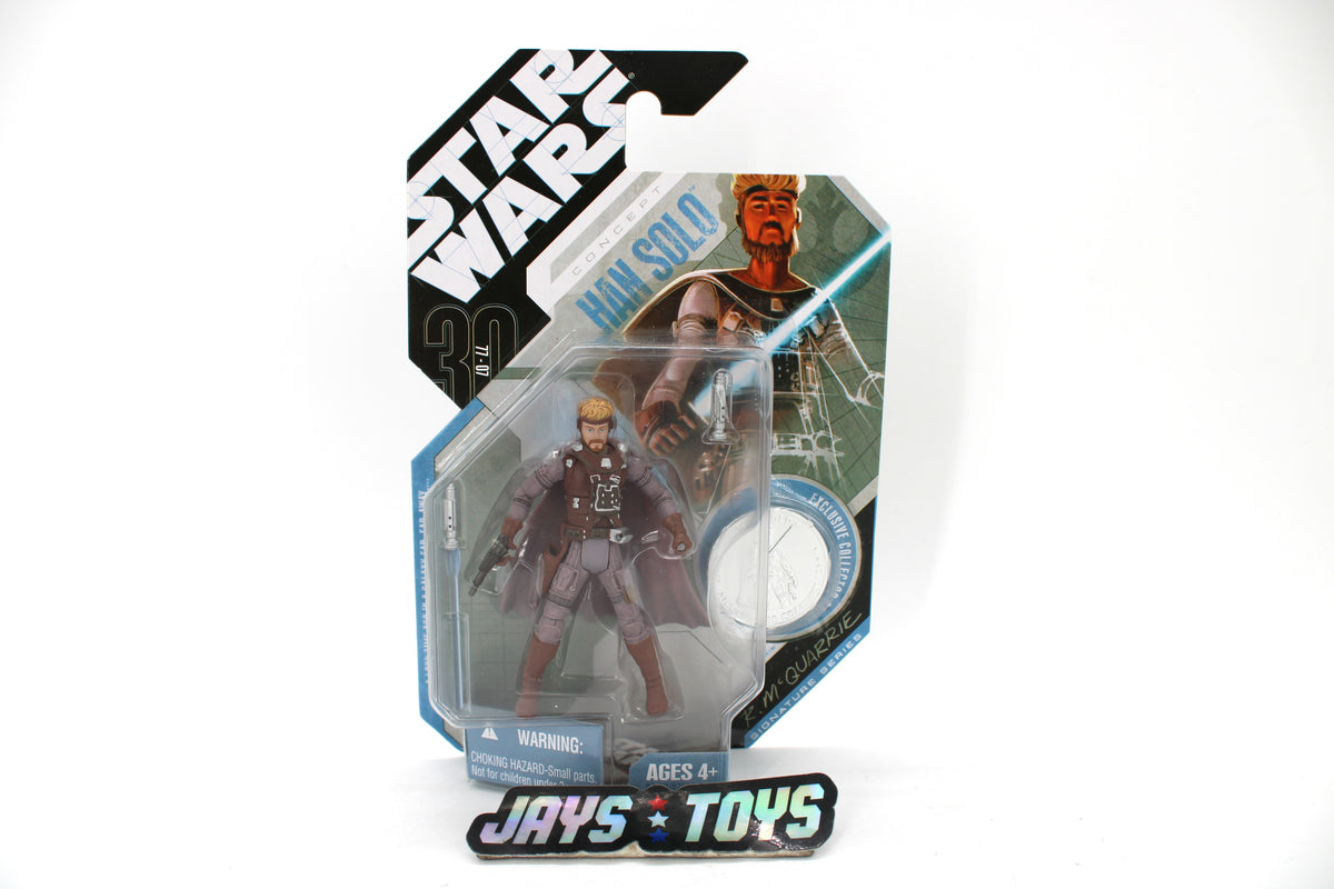 Concept Han Solo Star Wars 30th Anniversary 3.75-Inch Carded Figure — Card Front