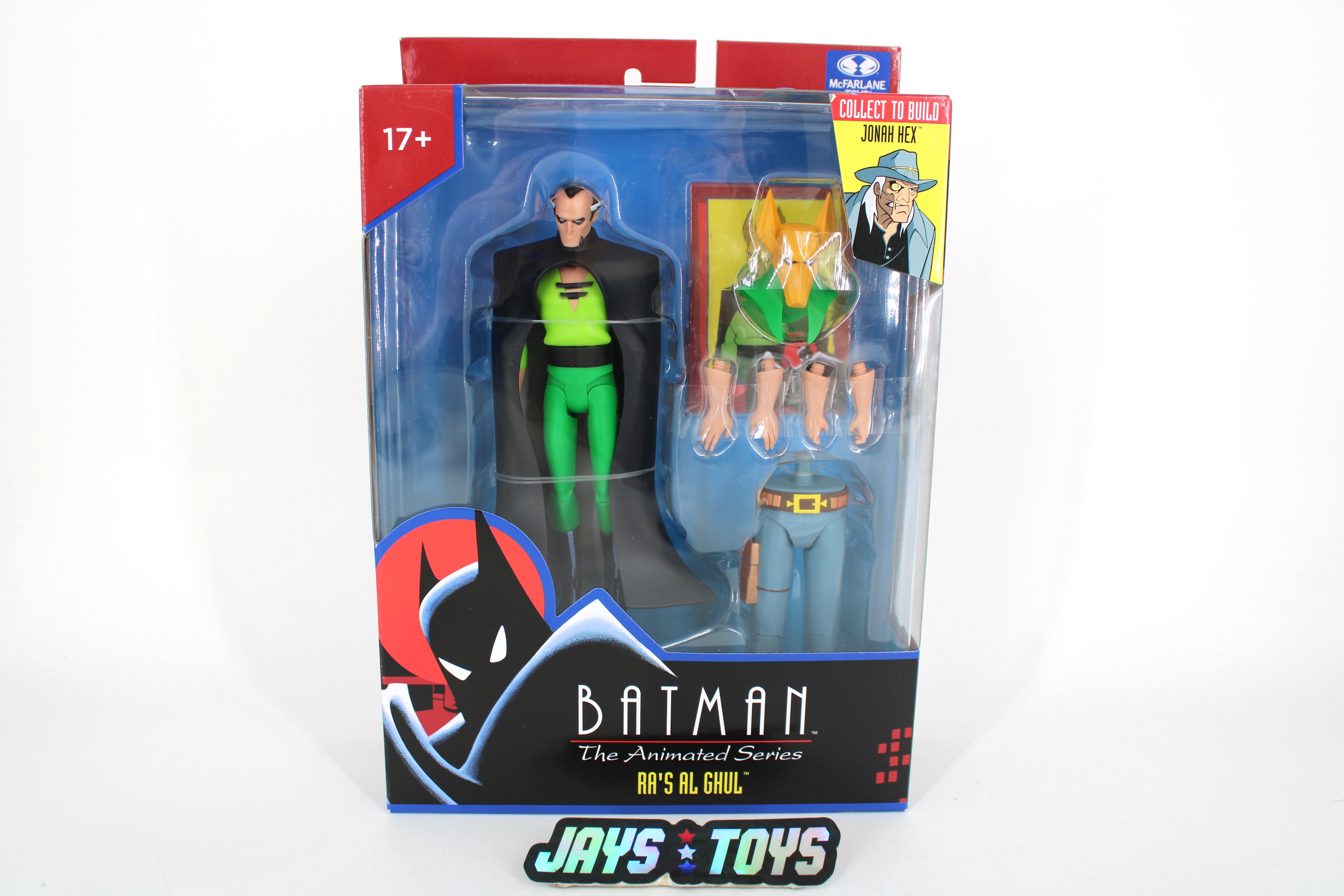 Ra's Al Ghul Batman Animated Series 6-Inch Figure — Box Front with Jonah Hex CTB Parts