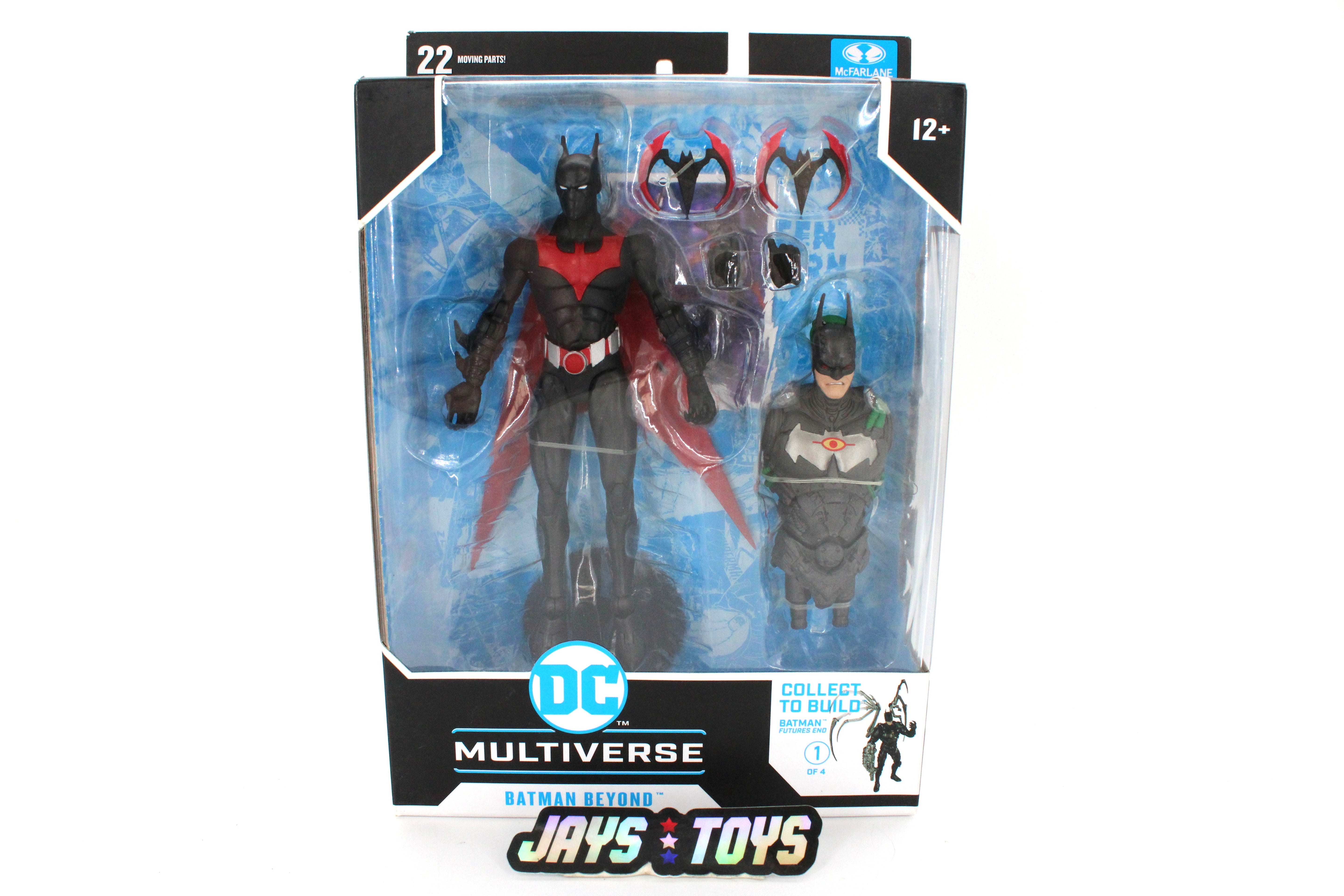 Batman Beyond DC Multiverse Futures End Figure — Card Front with JokerBot CTB Piece Visible
