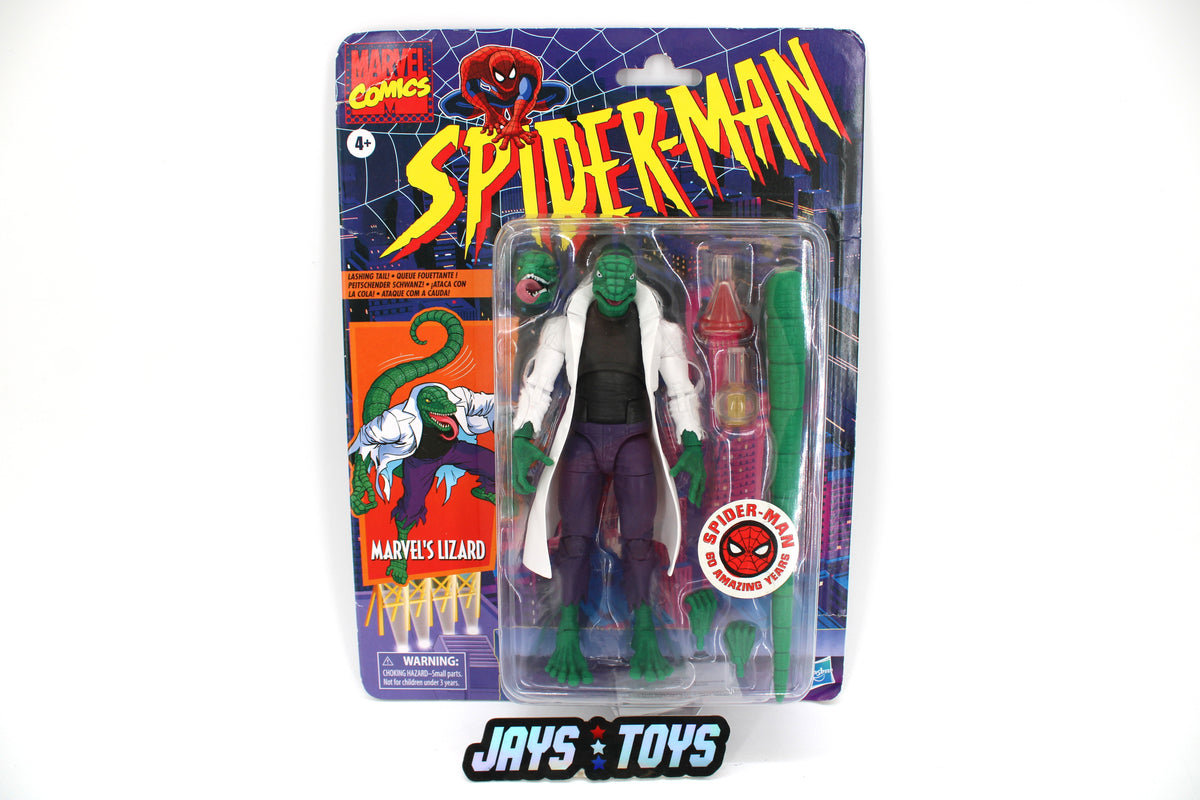 Marvel's Lizard Marvel Legends Retro Collection 2022 Carded Figure — Card Front