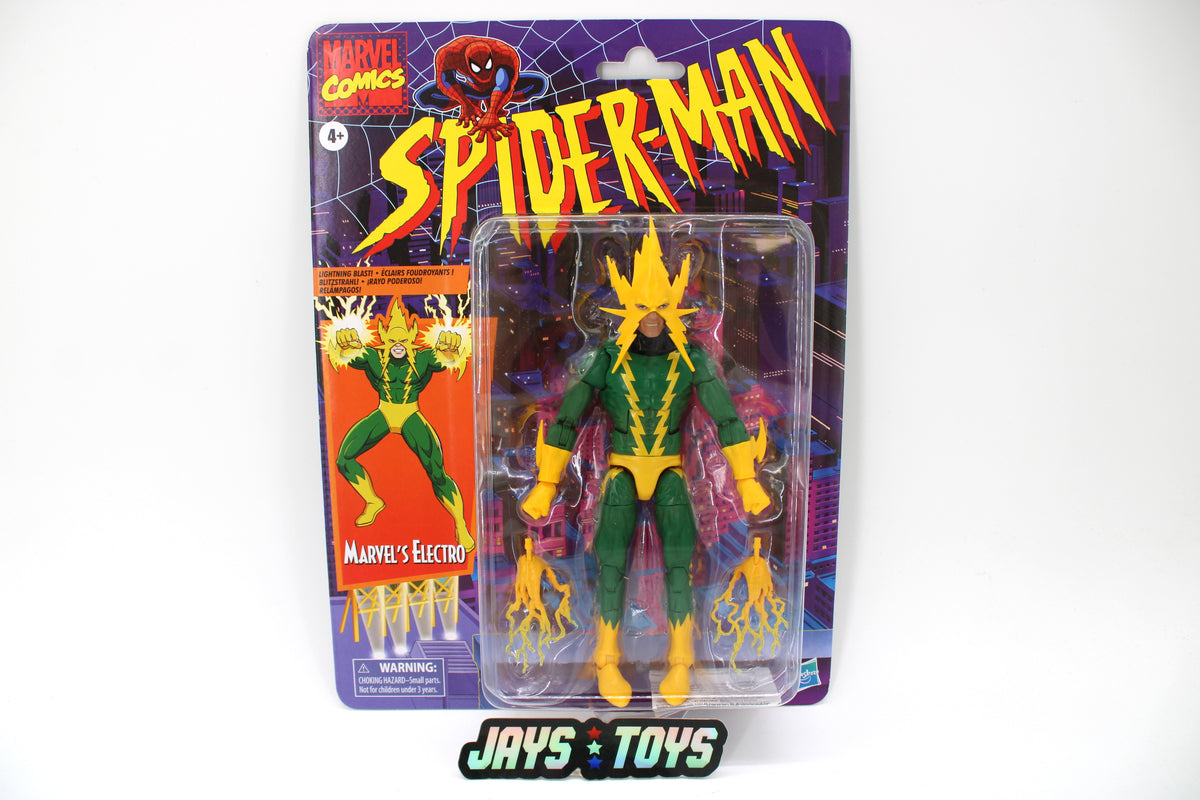 Electro Marvel Legends Retro Collection 2020 Figure — Card Front