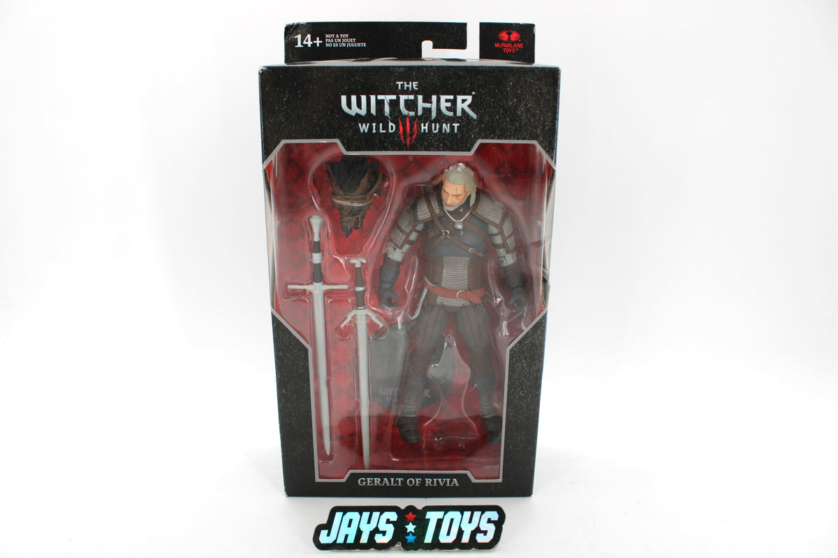 Geralt of Rivia Witcher 3 McFarlane 7-Inch Figure — Box Front View