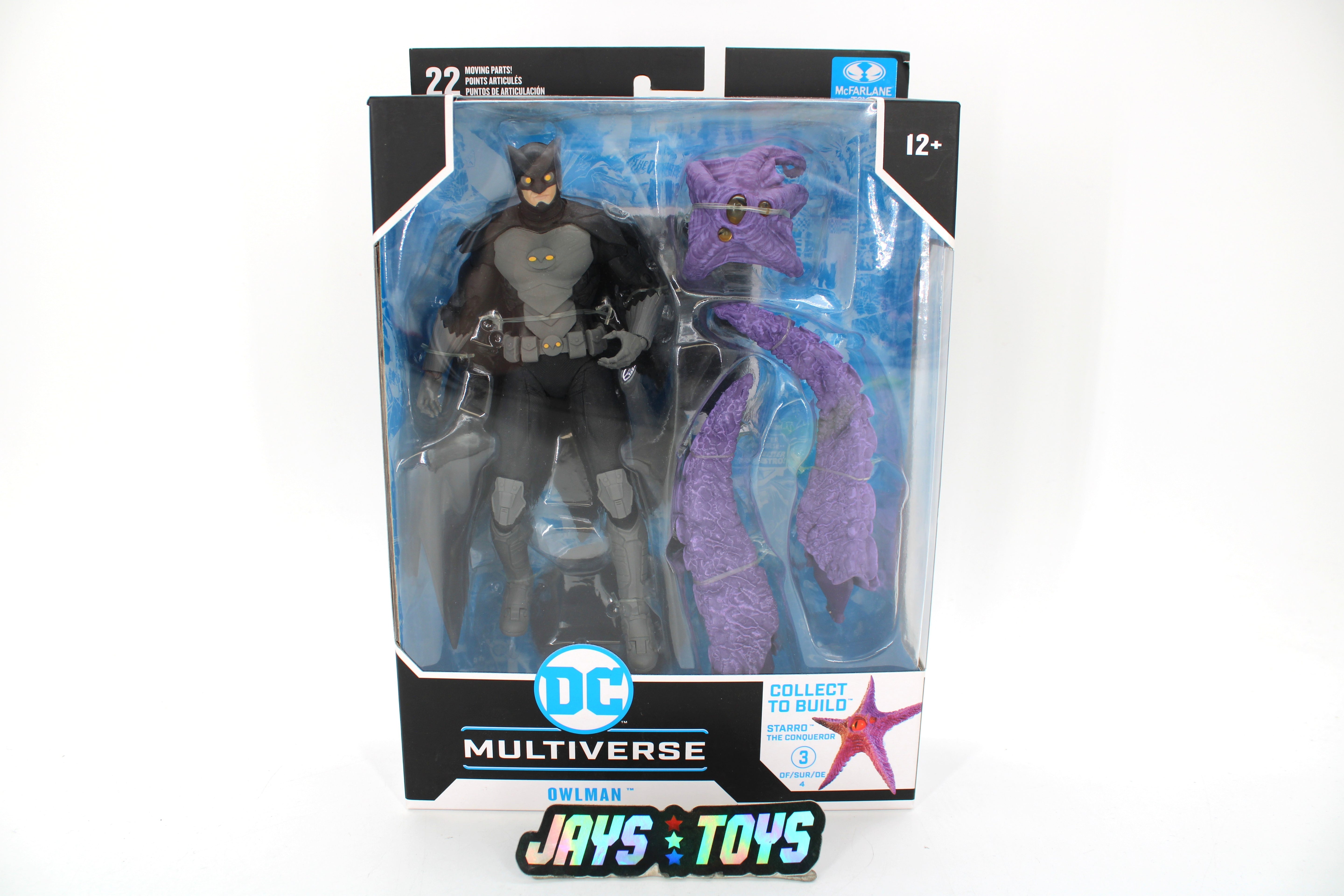Owlman DC Multiverse Crime Syndicate Figure — Card Front with Starro BAF Arm