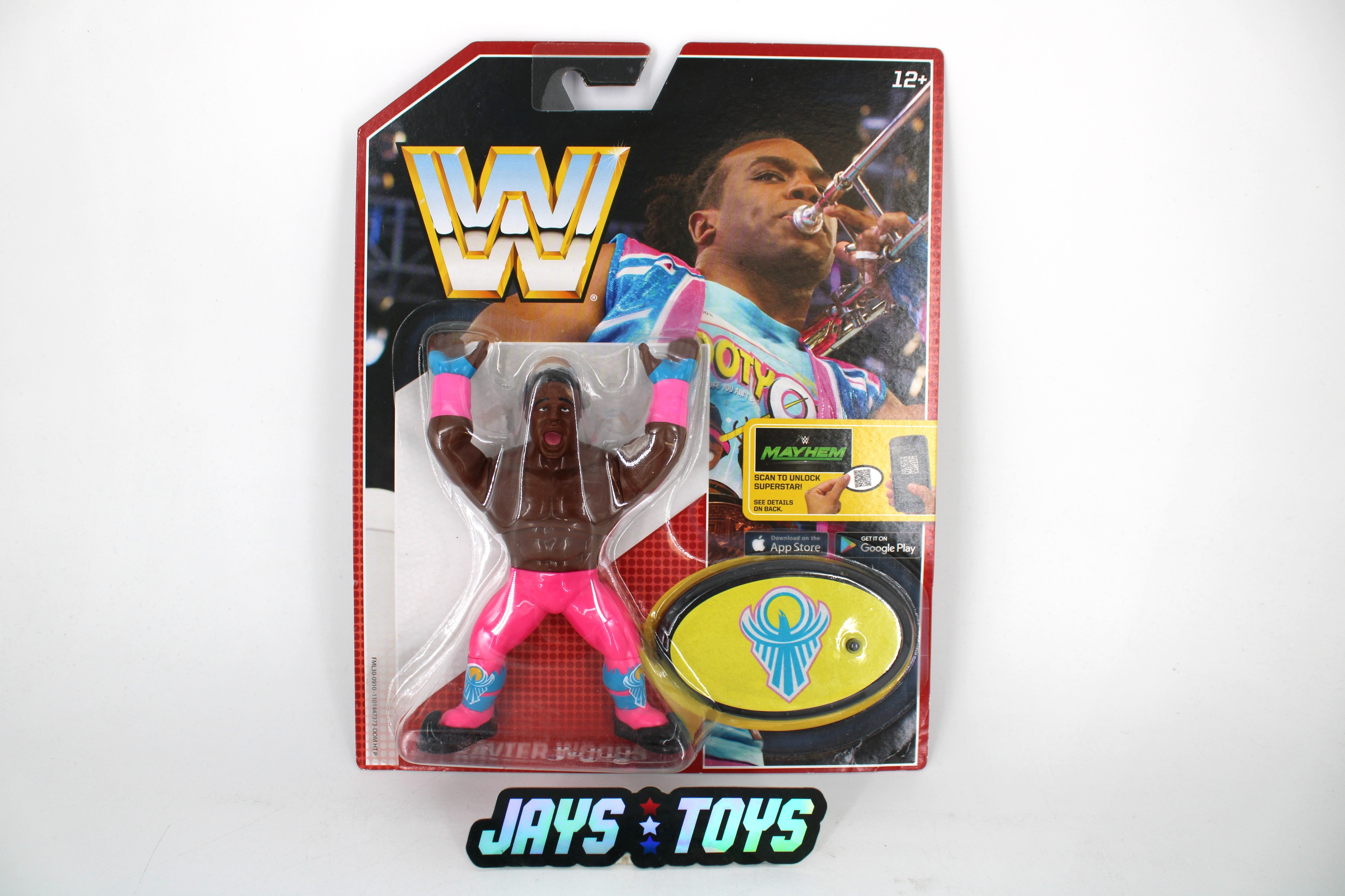 Xavier Woods WWE Retro App Series 2017 Carded Figure — Card Front
