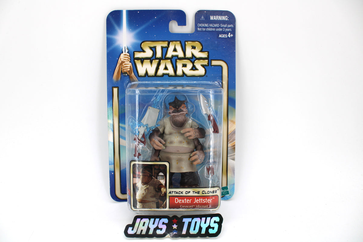 Dexter Jettster Star Wars AOTC 3.75-Inch Figure — Card Front View