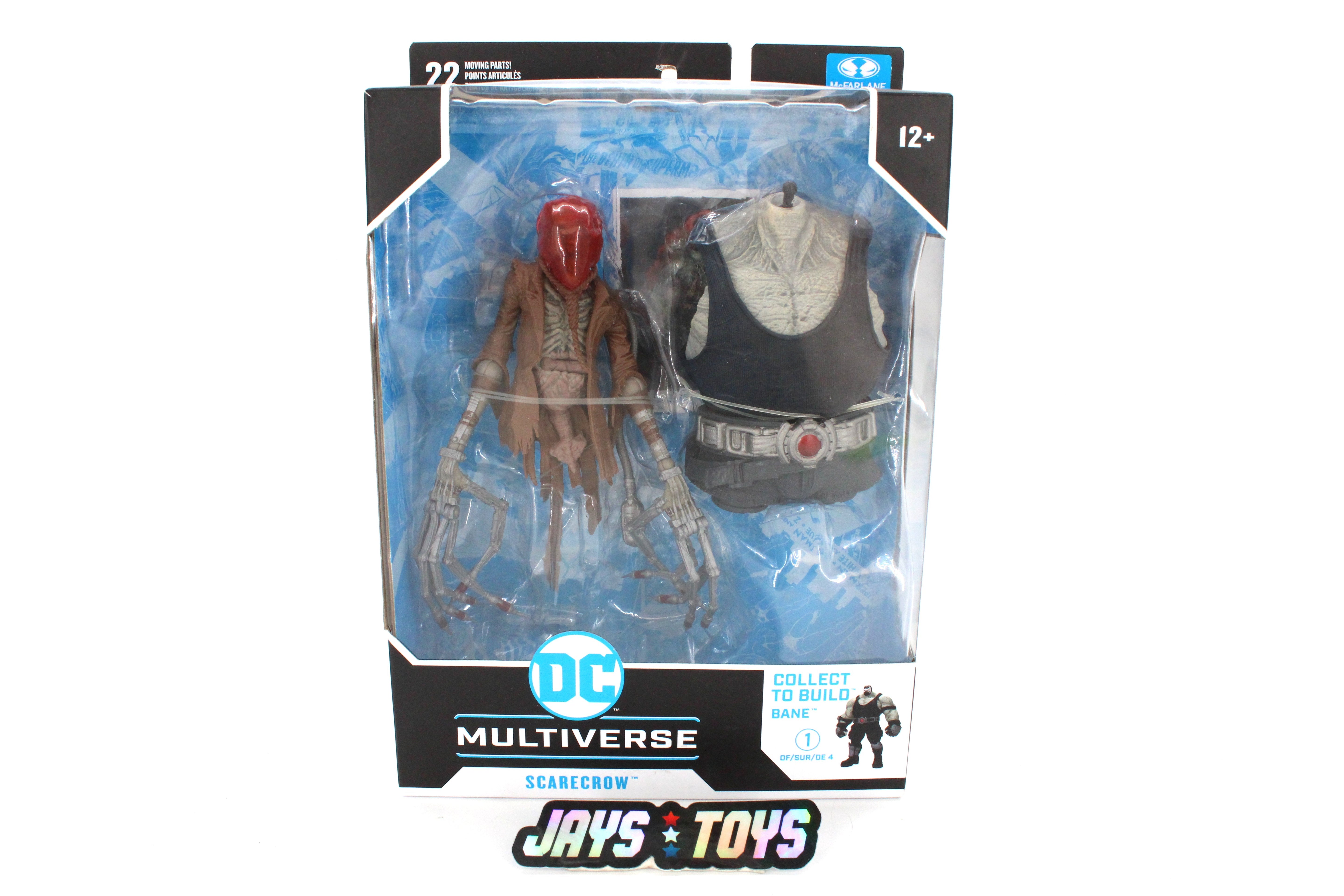 Scarecrow DC Multiverse Last Knight on Earth 7-Inch Figure — Card Front with Bane C2B Torso Piece Visible