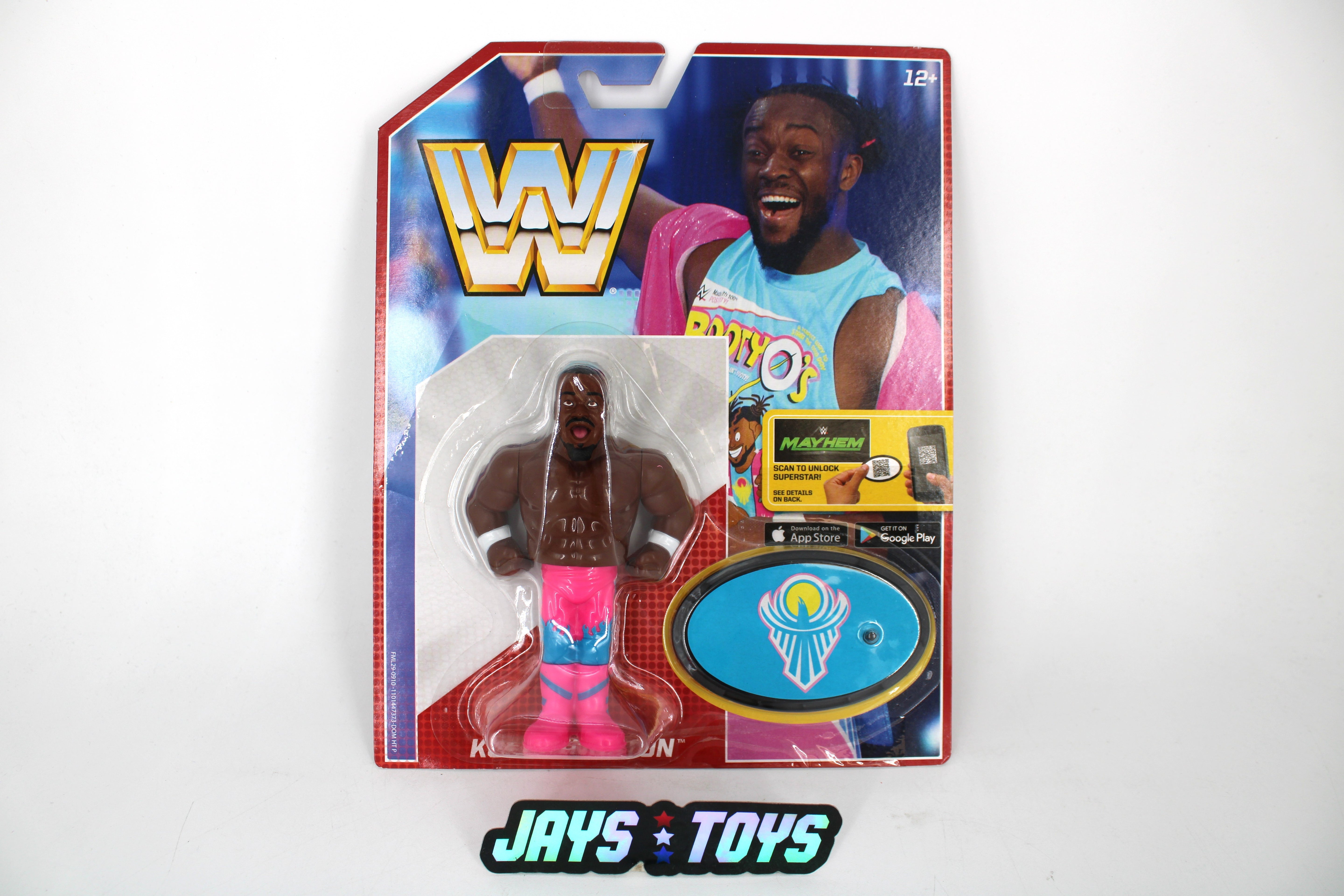 Kofi Kingston WWE Retro Series Carded Figure — Card Front