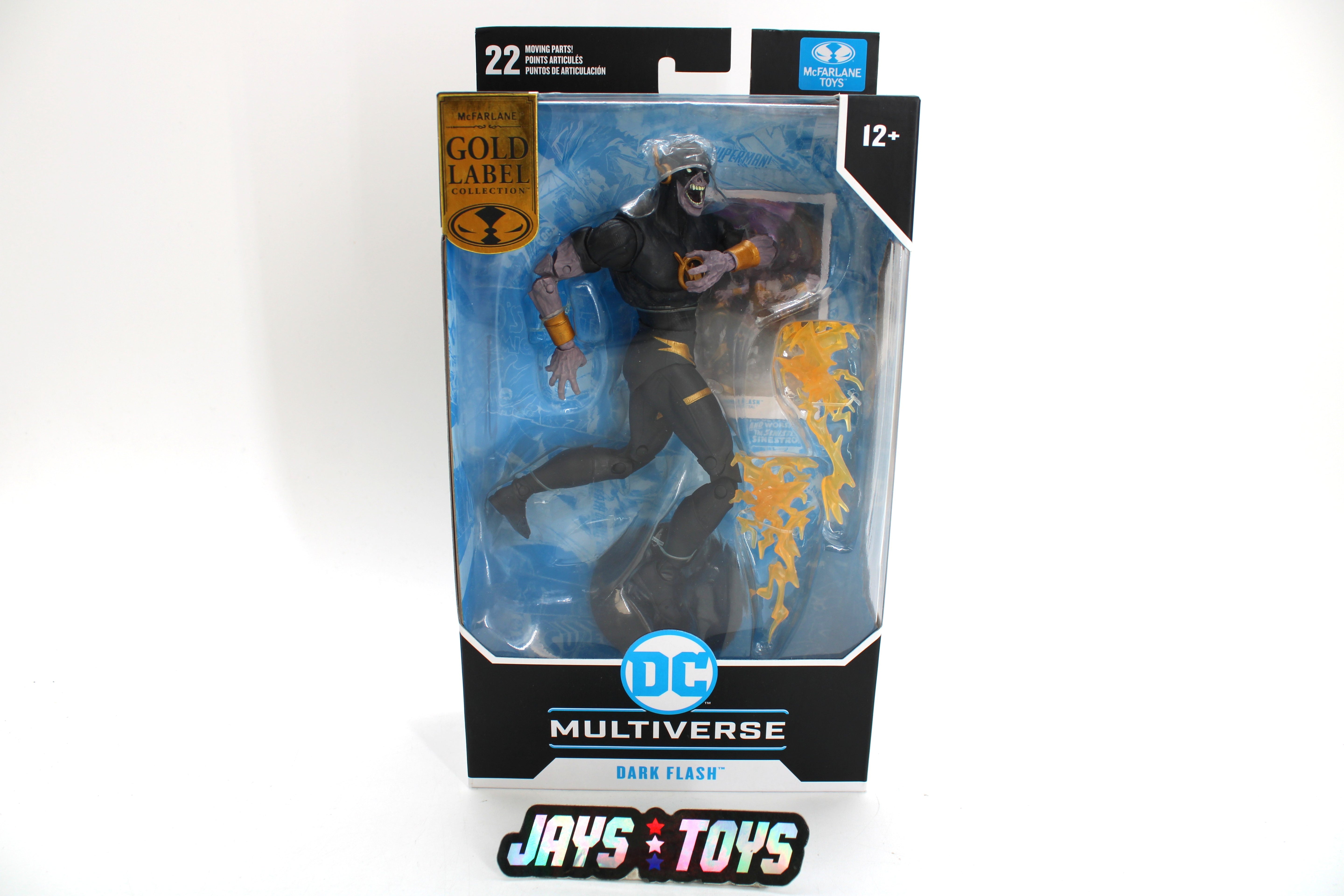 Dark Flash Speed Metal DC Multiverse Gold Label 7-Inch Figure — Package Front View
