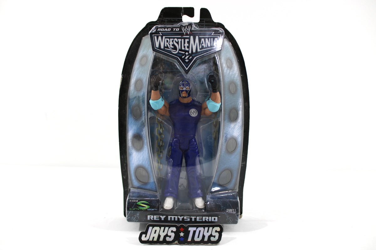 Rey Mysterio Road to WrestleMania 22 Jakks Pacific Series 1 Figure — Card Front