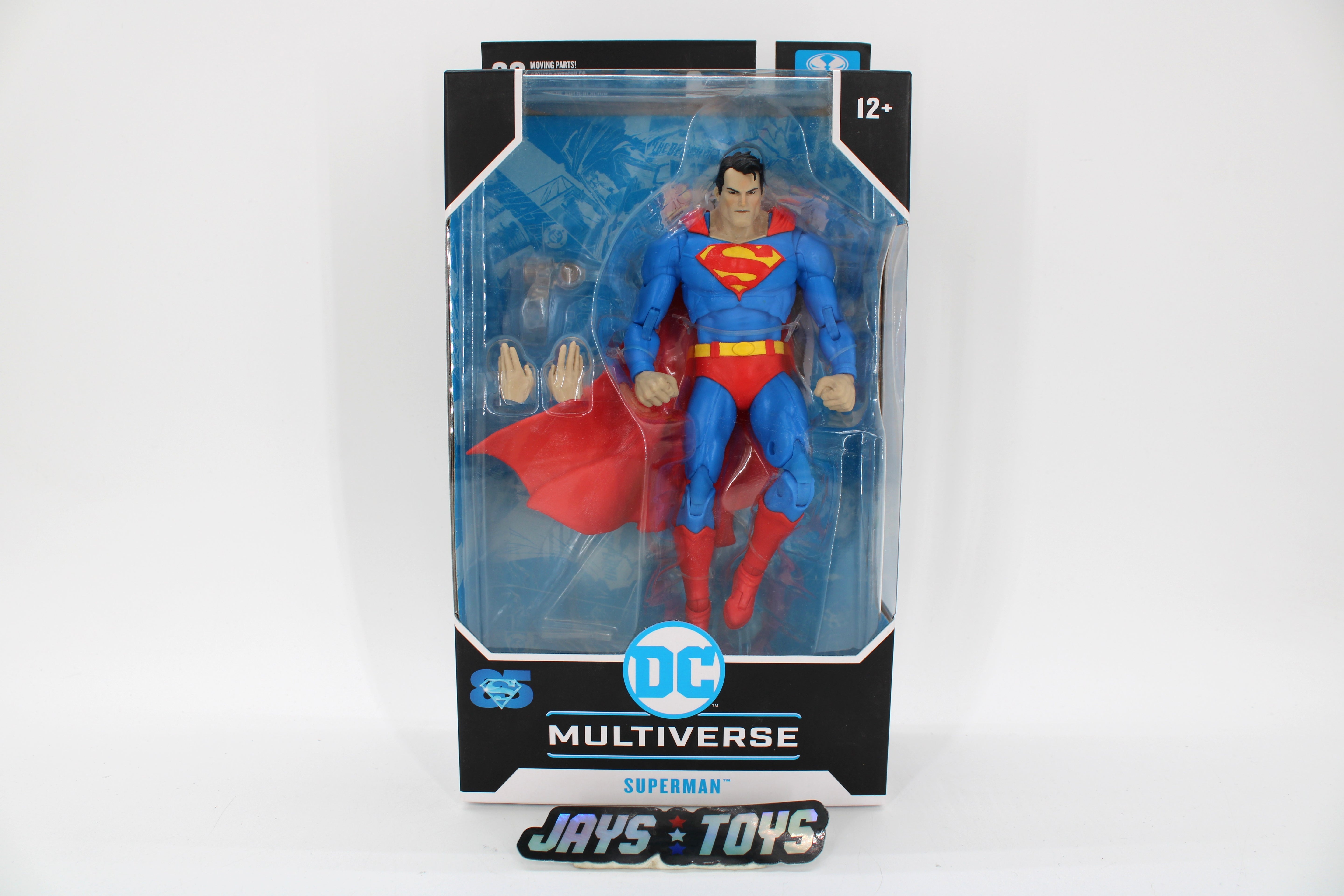 Superman Hush DC Multiverse 7-Inch Figure — Package Front View with 85th Anniversary Logo