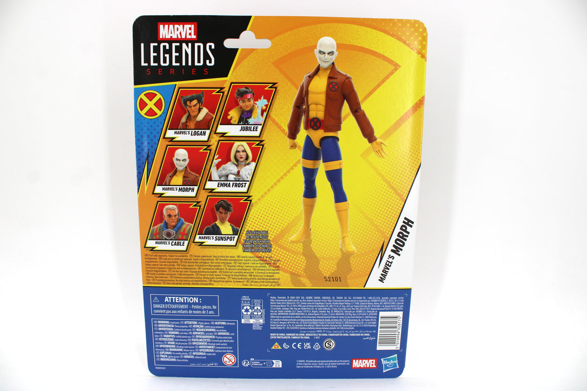 Morph X-Men '97 Marvel Legends Wave 3 Figure — Card Back