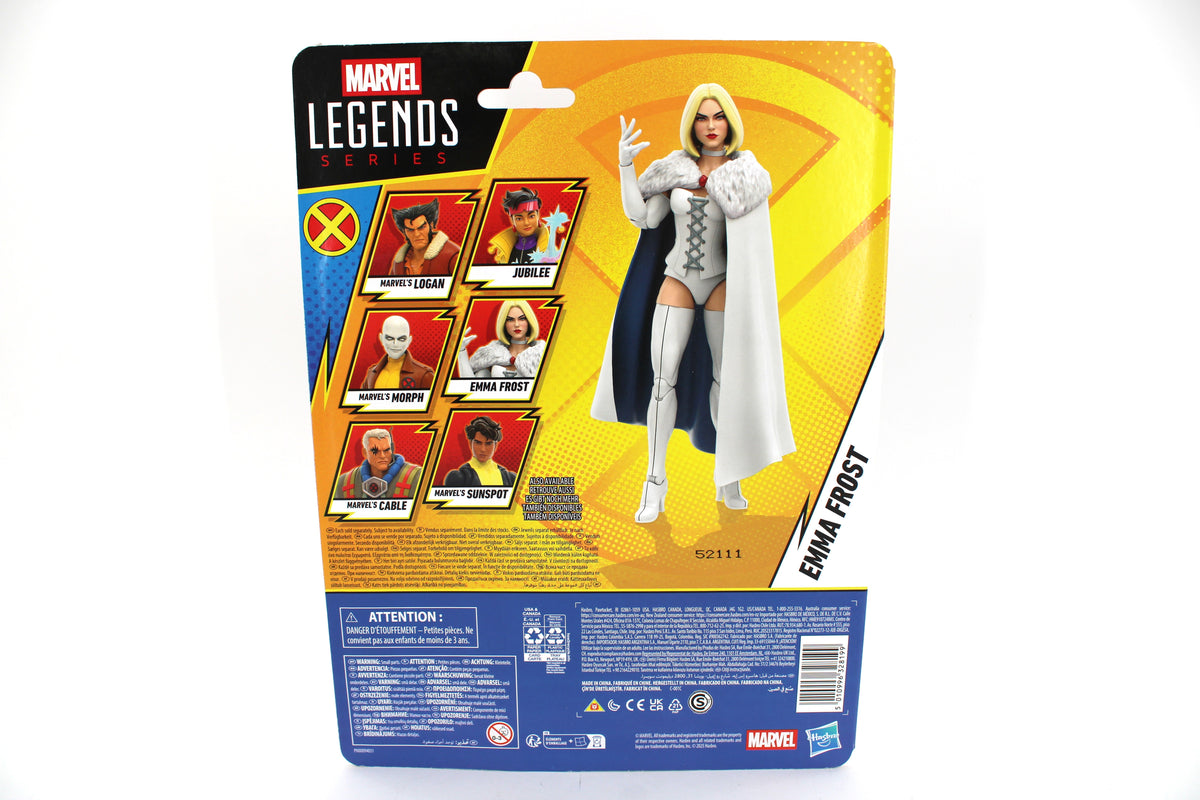 Emma Frost Marvel Legends X-Men '97 Wave 3 Figure — Card Back