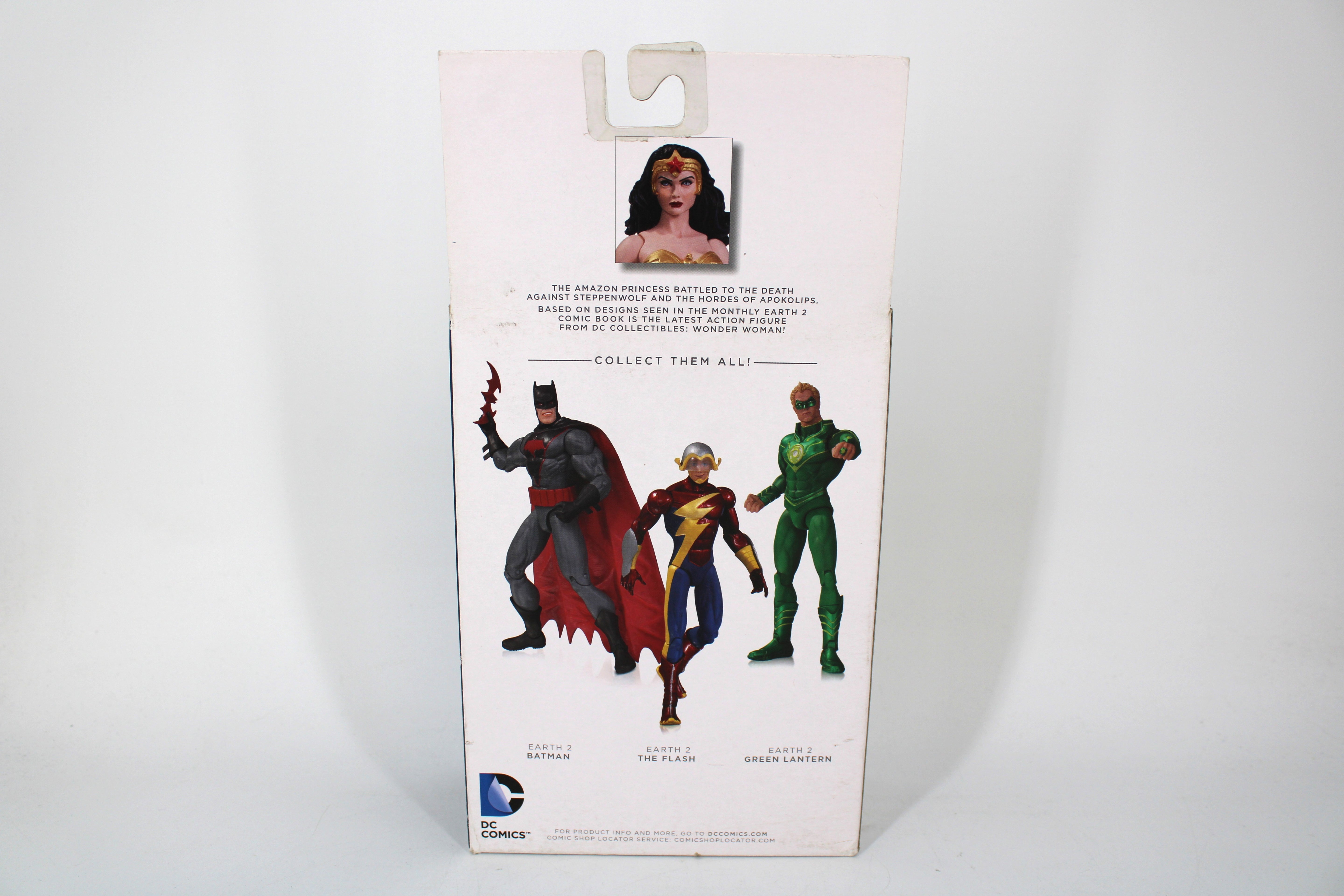 Wonder Woman Earth 2 New 52 DC Collectibles Figure — Card Back with Collect Them All Panel