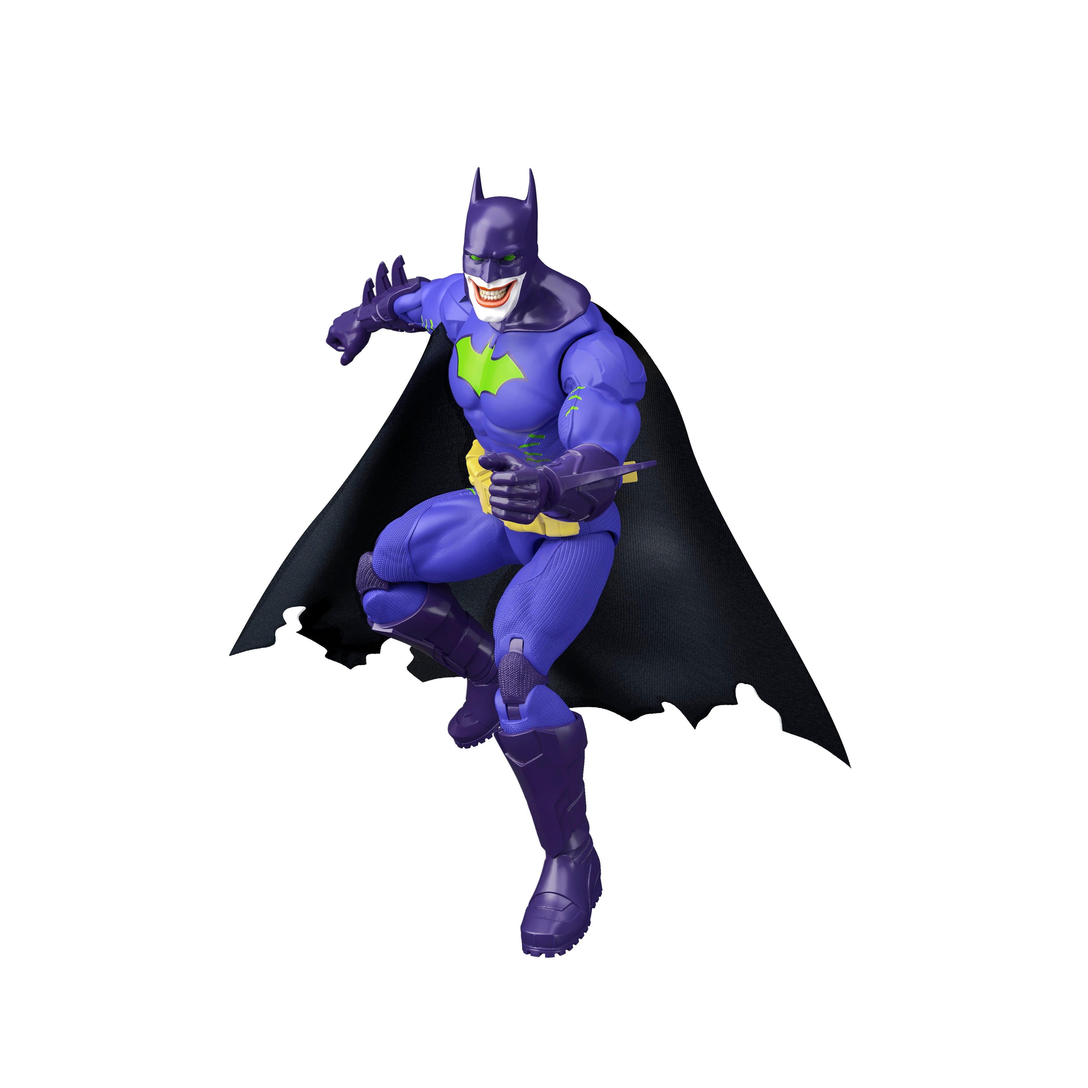 Jokerized Batman DC Premier 6-Inch Figure — Front View in Crouching Attack Pose