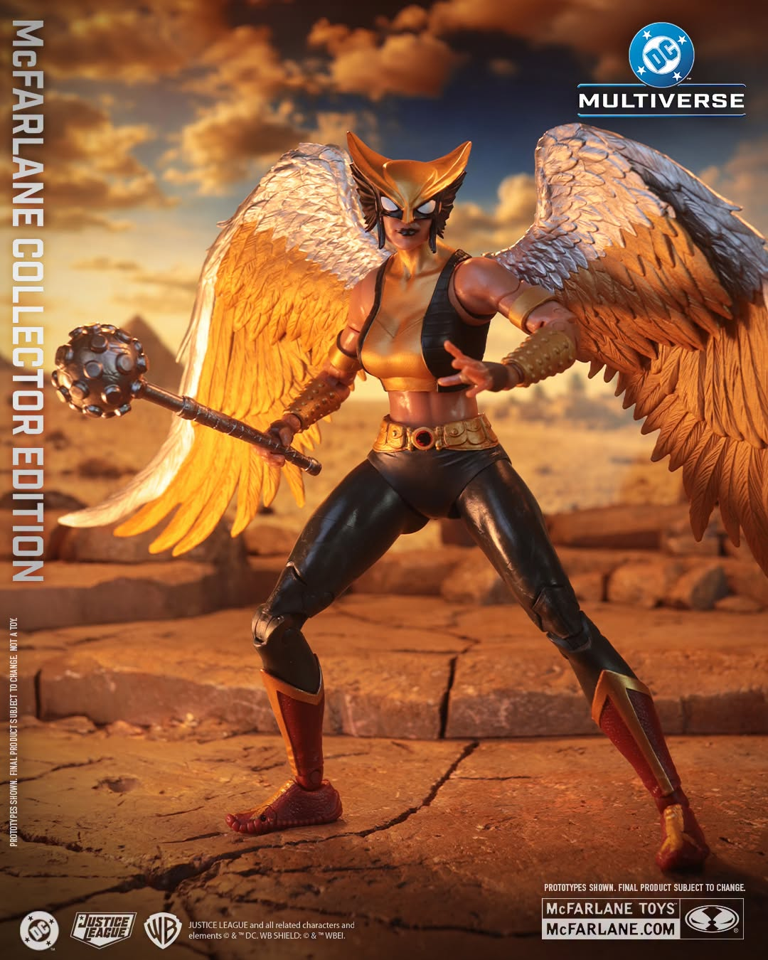 Hawkgirl DC Multiverse Collector Edition 7-Inch Figure — Full Body Action Pose with McFarlane Branding