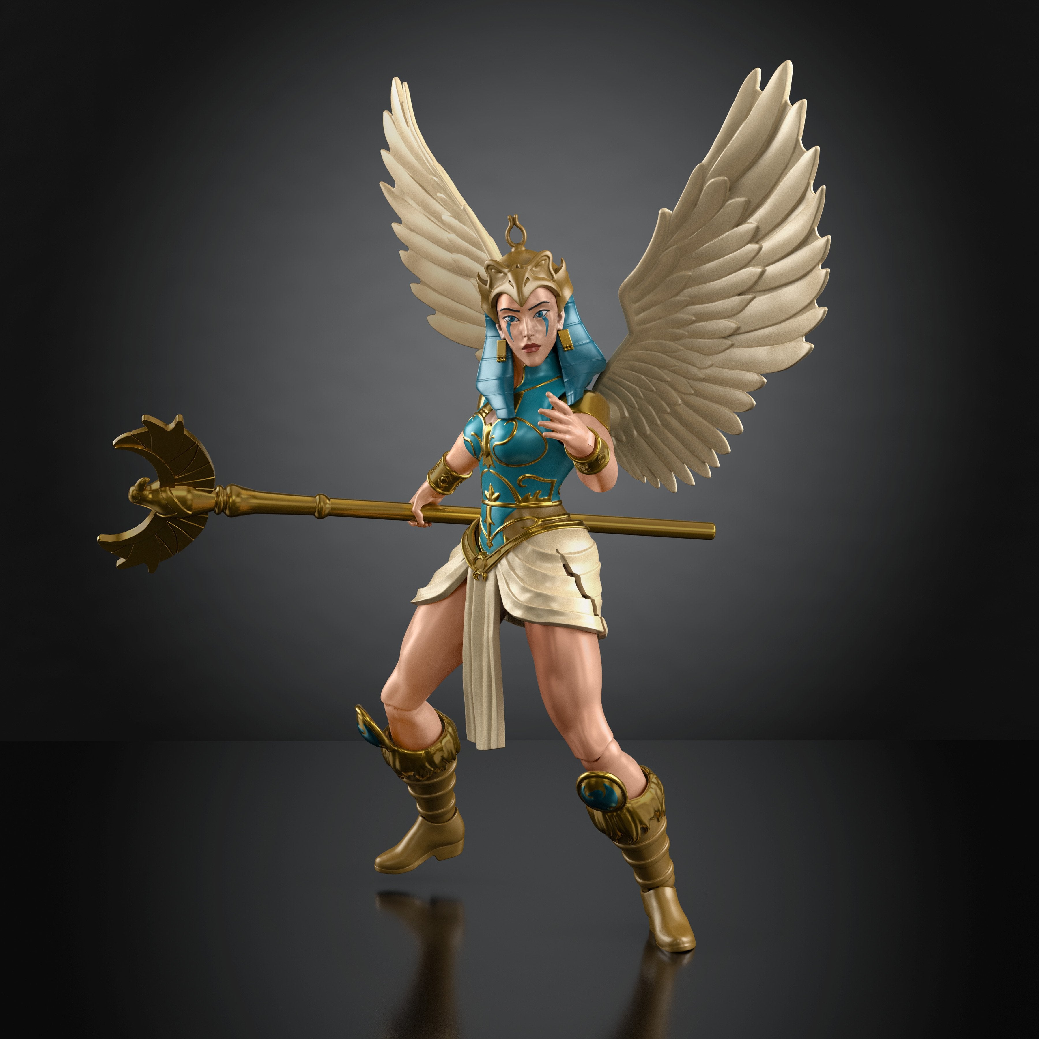 Sorceress MOTU Origins 200X 5.5-Inch Figure — Articulation Pose with Staff Extended