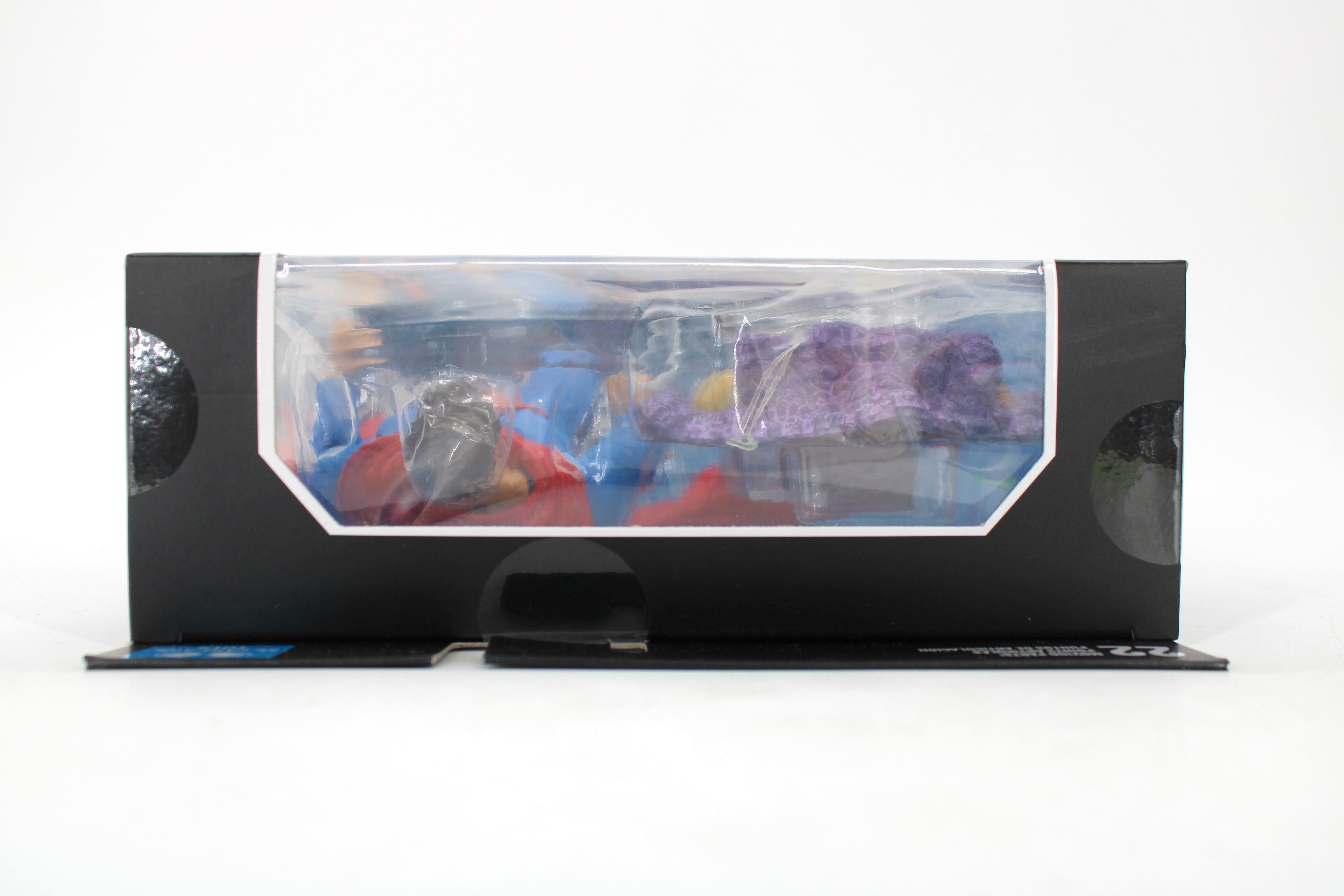 Superman of Earth-3 DC Multiverse Crime Syndicate 7-Inch Figure — Bottom Edge View Showing Blister Window Condition