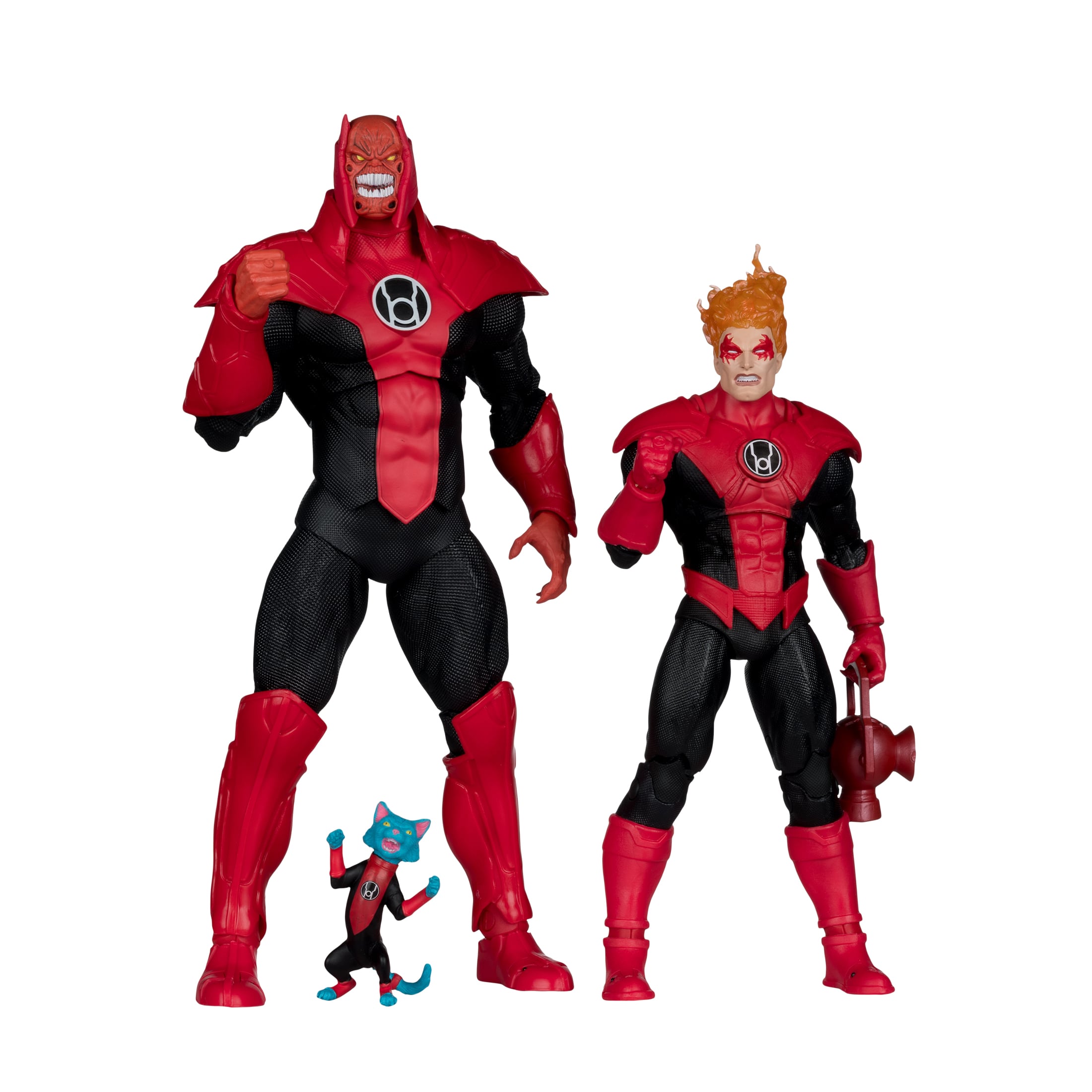 Atrocitus Red Lantern Corps DC Multiverse 7-Inch Two-Pack — Front View with Dex-Starr Miniature