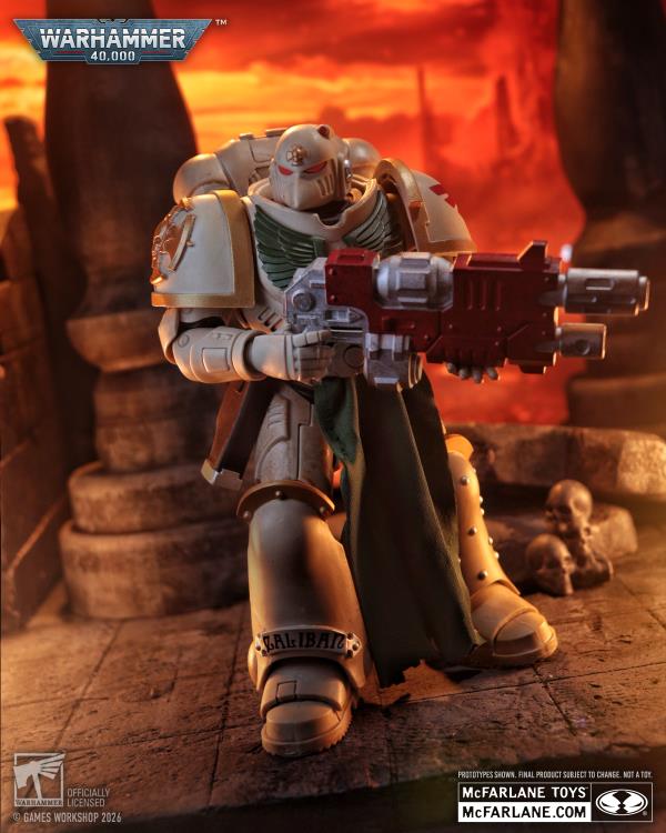 Dark Angels Sternguard Veteran Warhammer 40K 7-Inch Figure — Dynamic Front View with Combi-Melta