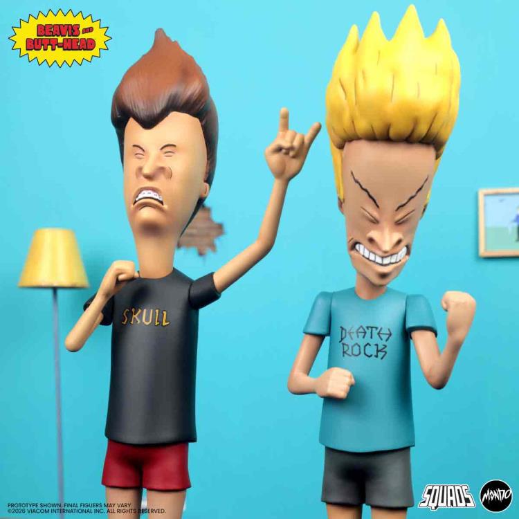 Beavis and Butt-Head Mondo Squads 9-Inch Figure Set — Headbang Arm Swap Articulation Pose