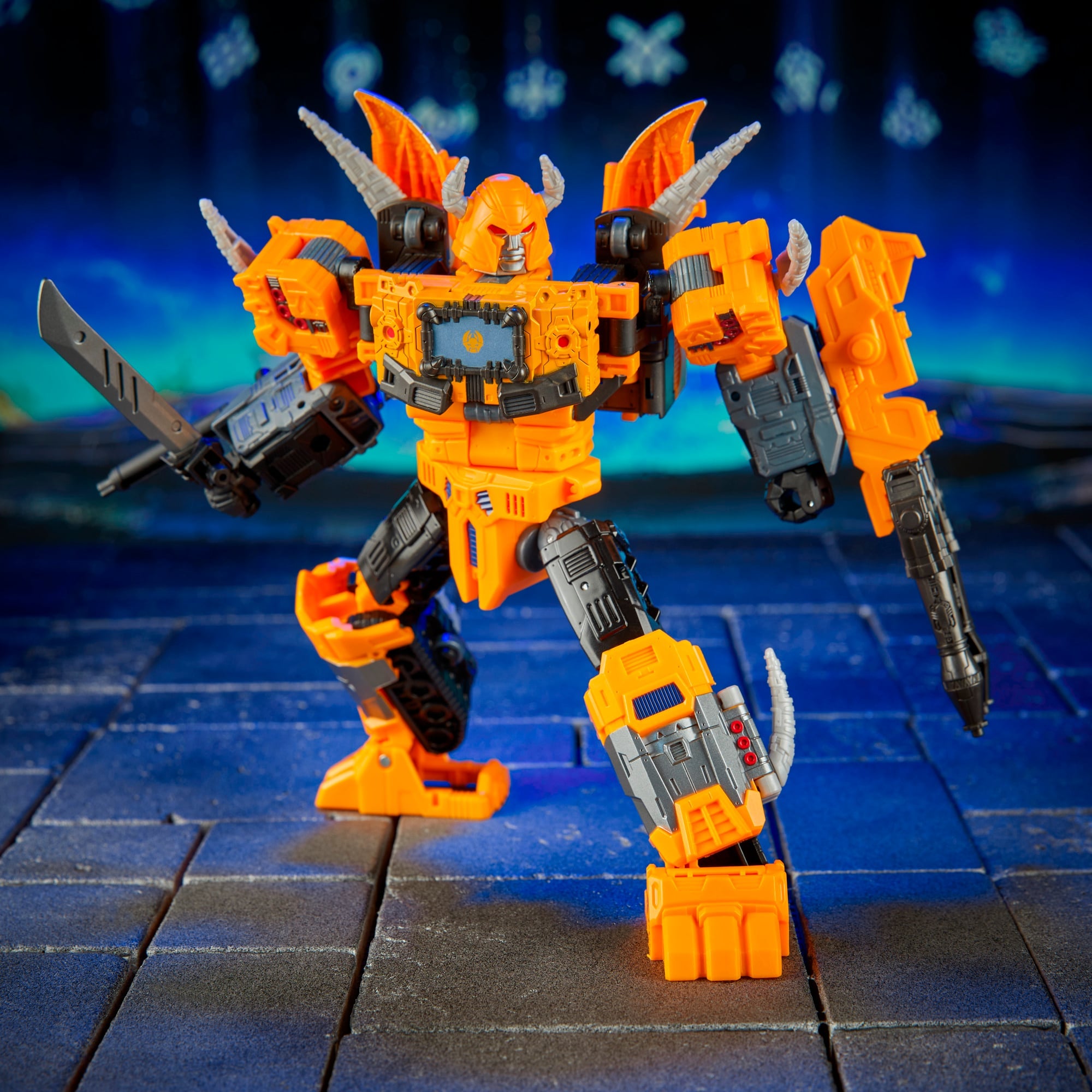 Herald of Unicron Age of the Primes Leader Class Figure — Articulation Pose Showing Lower Body Detail